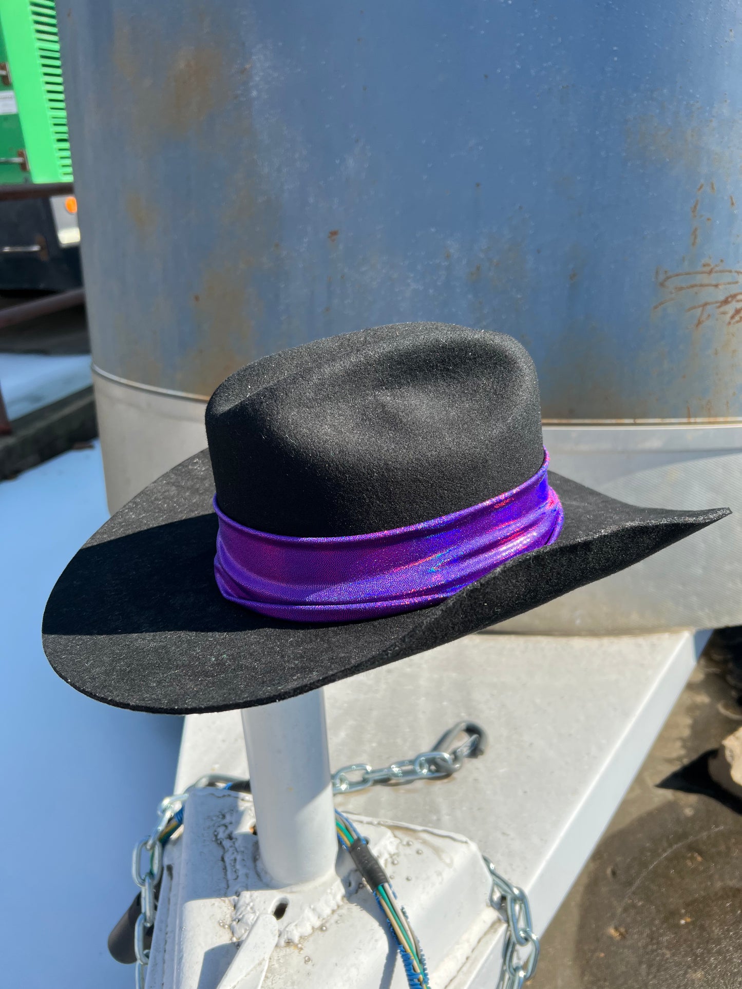 Grape Holographic Sparkly Hat Band