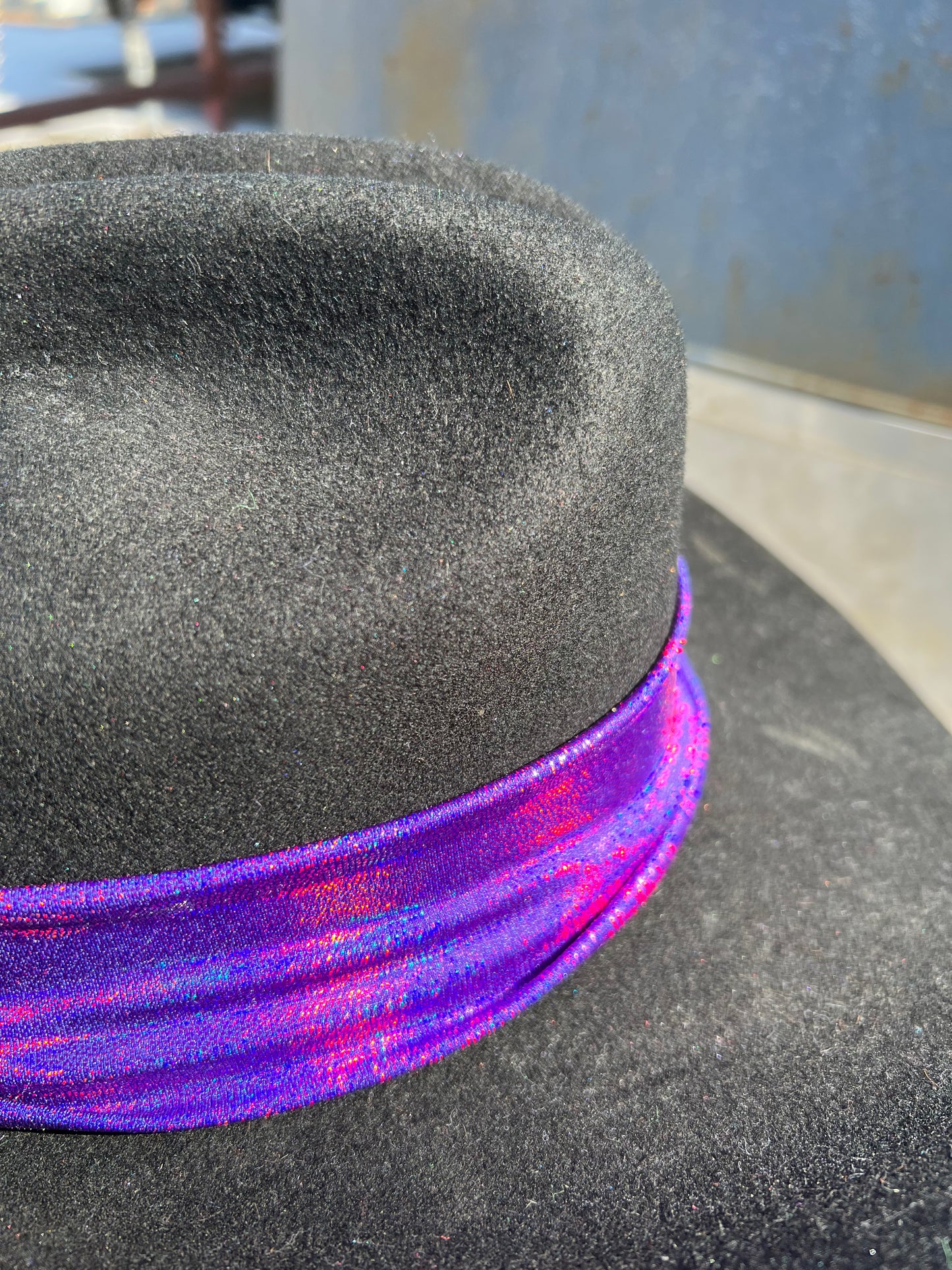 Grape Holographic Sparkly Hat Band