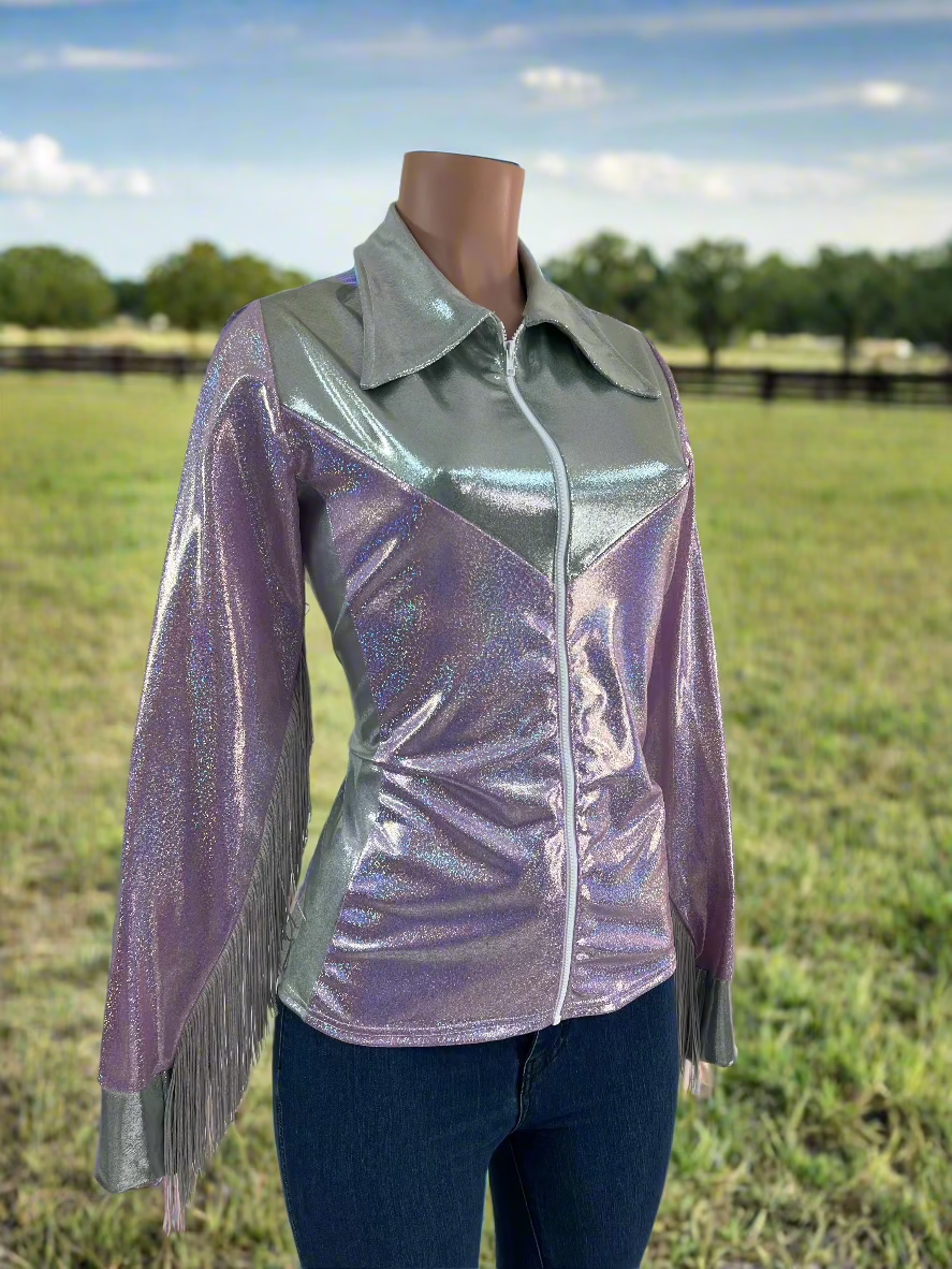 Platinum and Lilac Rodeo Shirt Rodeo Shirt Riverside Rodeo Shirts 