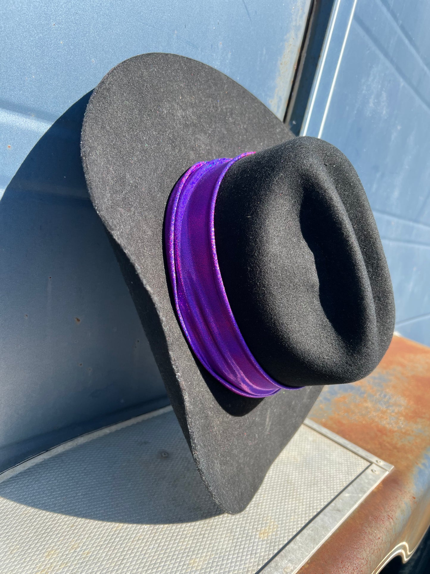Grape Holographic Sparkly Hat Band