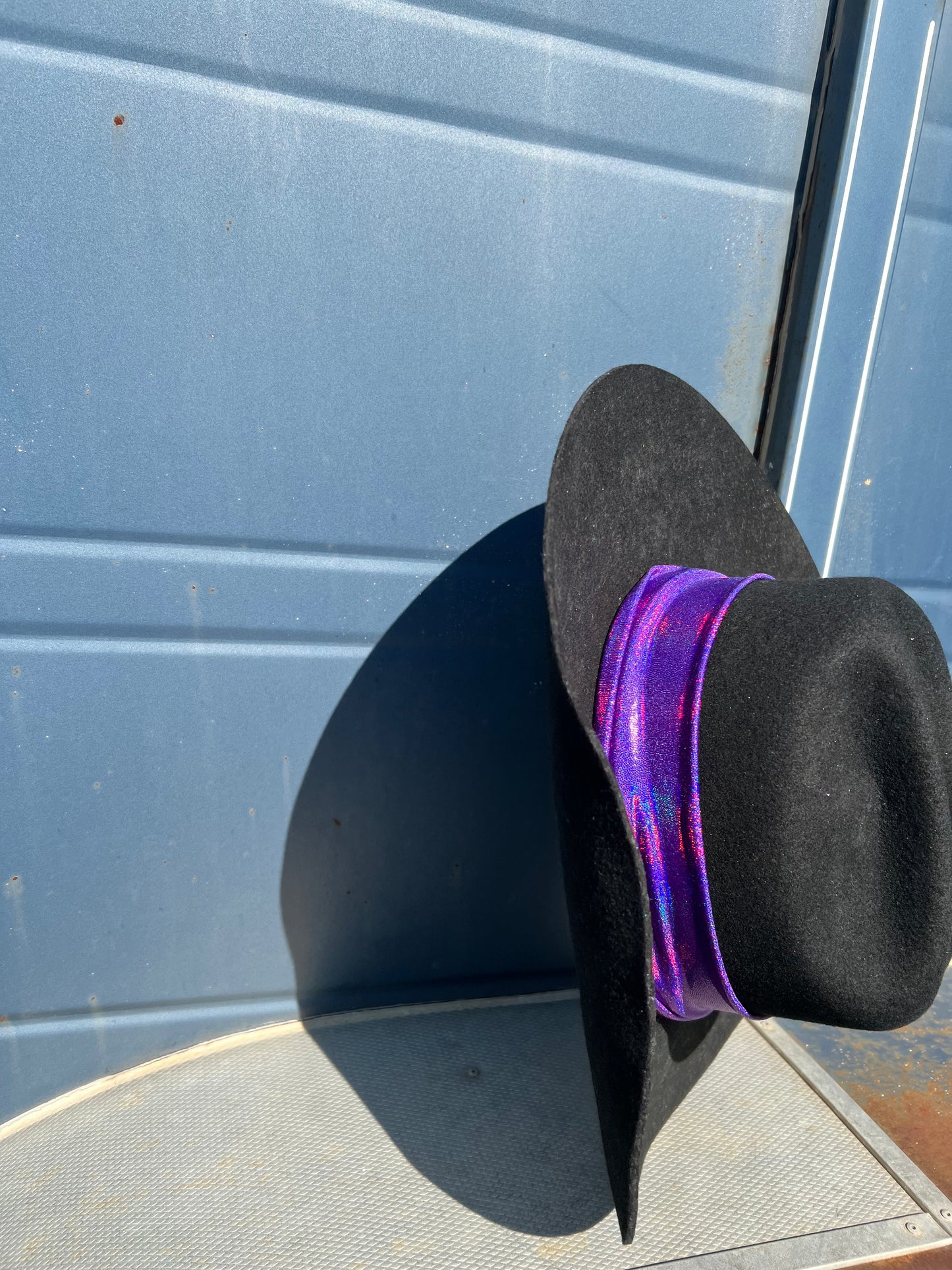 Grape Holographic Sparkly Hat Band