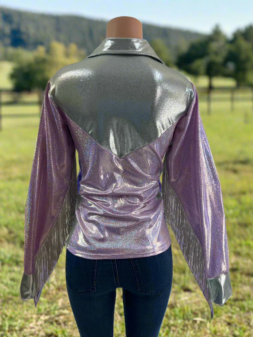 Platinum and Lilac Rodeo Shirt Rodeo Shirt Riverside Rodeo Shirts 