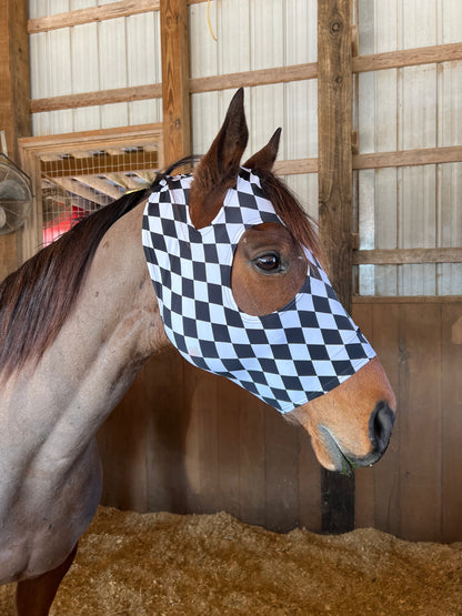 Diamond Spandex Face Mask for Horses