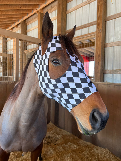 Diamond Spandex Face Mask for Horses