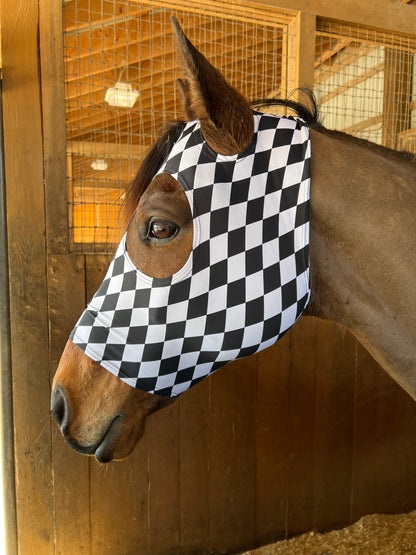 Diamond Spandex Face Mask for Horses