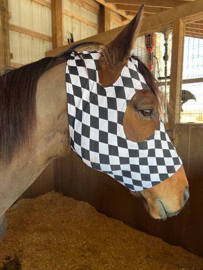 Diamond Spandex Face Mask for Horses