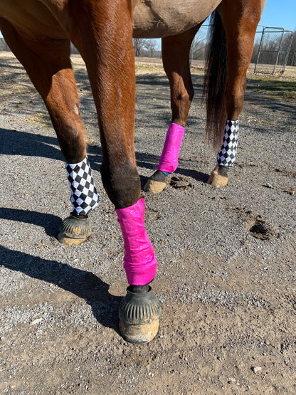 Neon Pink OR Diamond Print Velcro Sportboot Covers (Covers Only, sets of TWO)