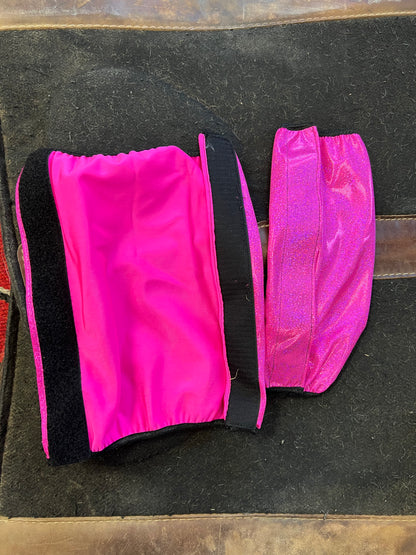 Neon Pink OR Diamond Print Velcro Sportboot Covers (Covers Only, sets of TWO)