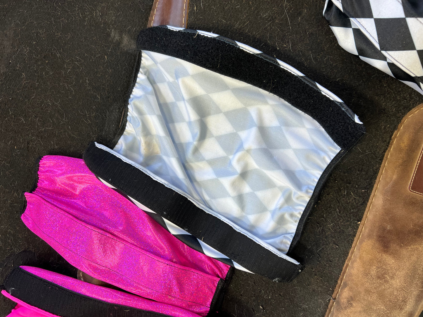 Neon Pink OR Diamond Print Velcro Sportboot Covers (Covers Only, sets of TWO)