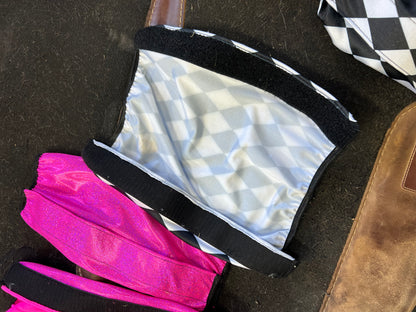 Neon Pink OR Diamond Print Velcro Sportboot Covers (Covers Only, sets of TWO)
