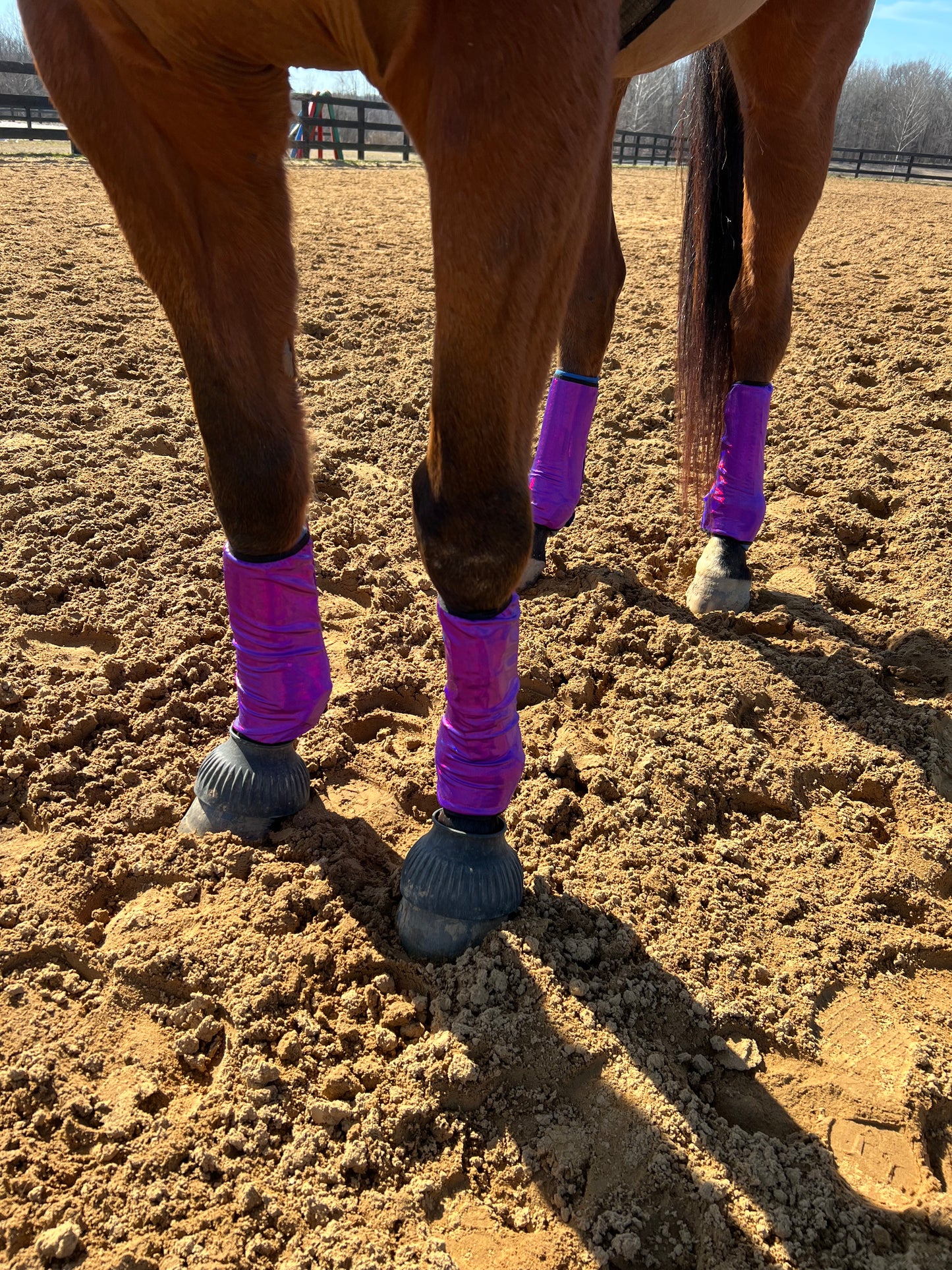 Grape Purple Holographic Velcro Sportboot Covers (Covers Only, sets of TWO)