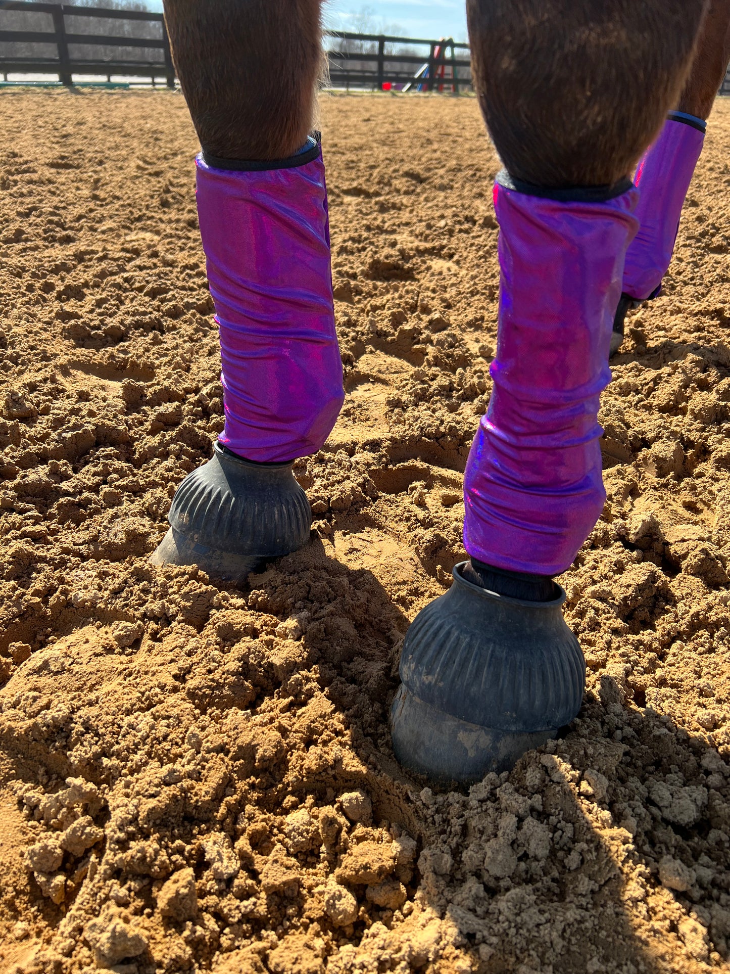 Grape Purple Holographic Velcro Sportboot Covers (Covers Only, sets of TWO)
