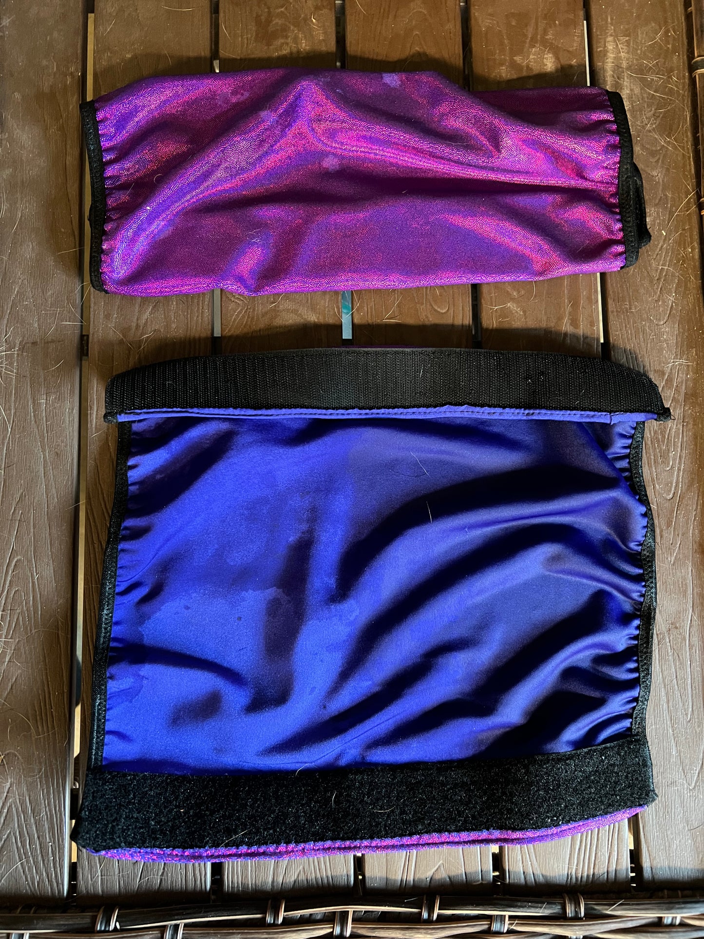 Grape Purple Holographic Velcro Sportboot Covers (Covers Only, sets of TWO)