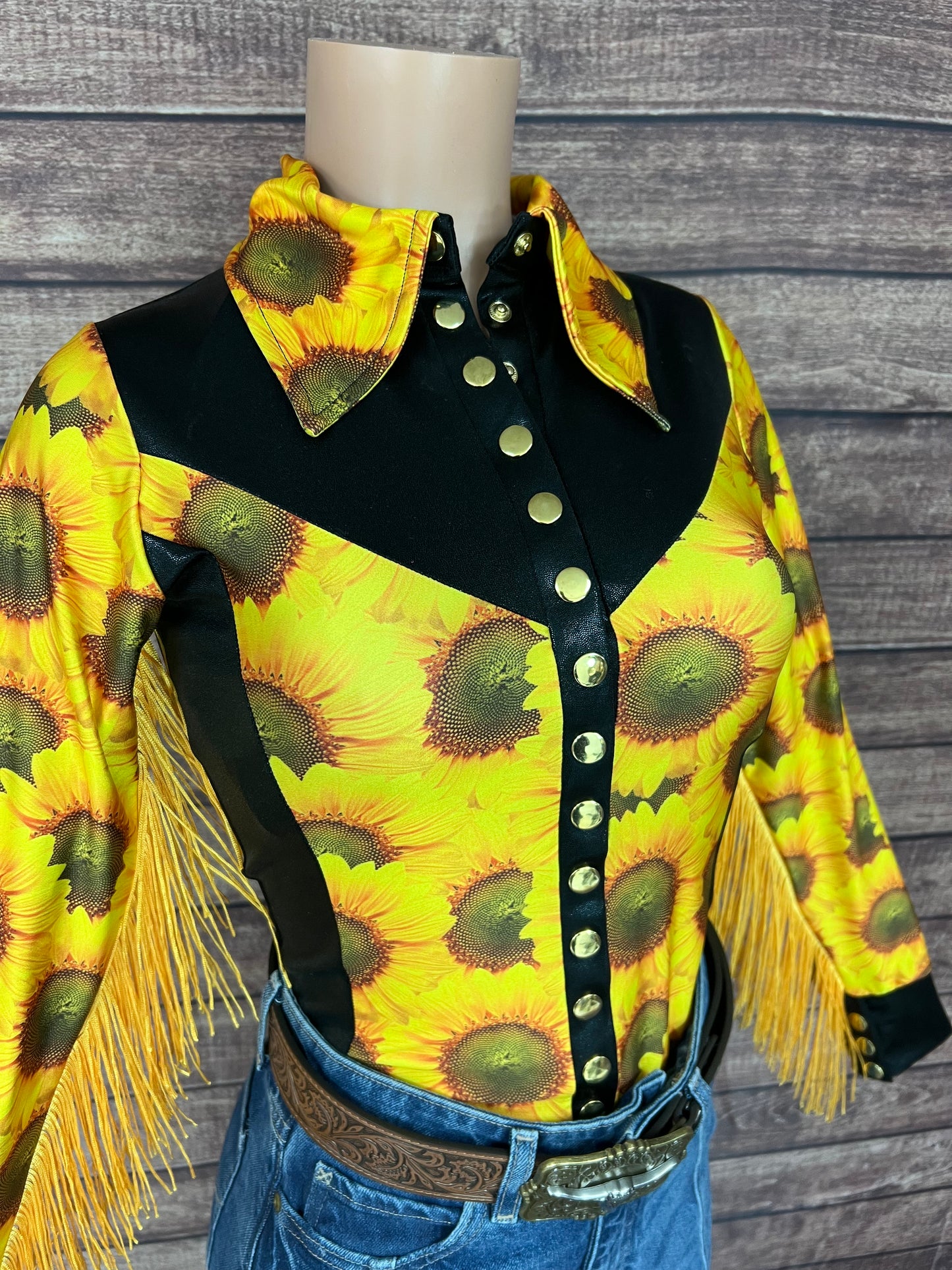 Sunflower Fields Rodeo shirt - Snap Front
