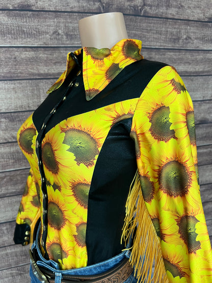 Sunflower Fields Rodeo shirt - Snap Front