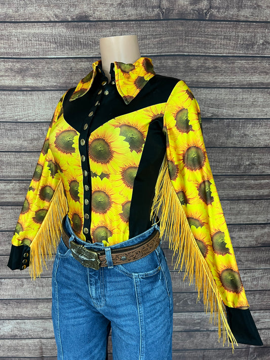 Sunflower Fields Rodeo shirt - Snap Front