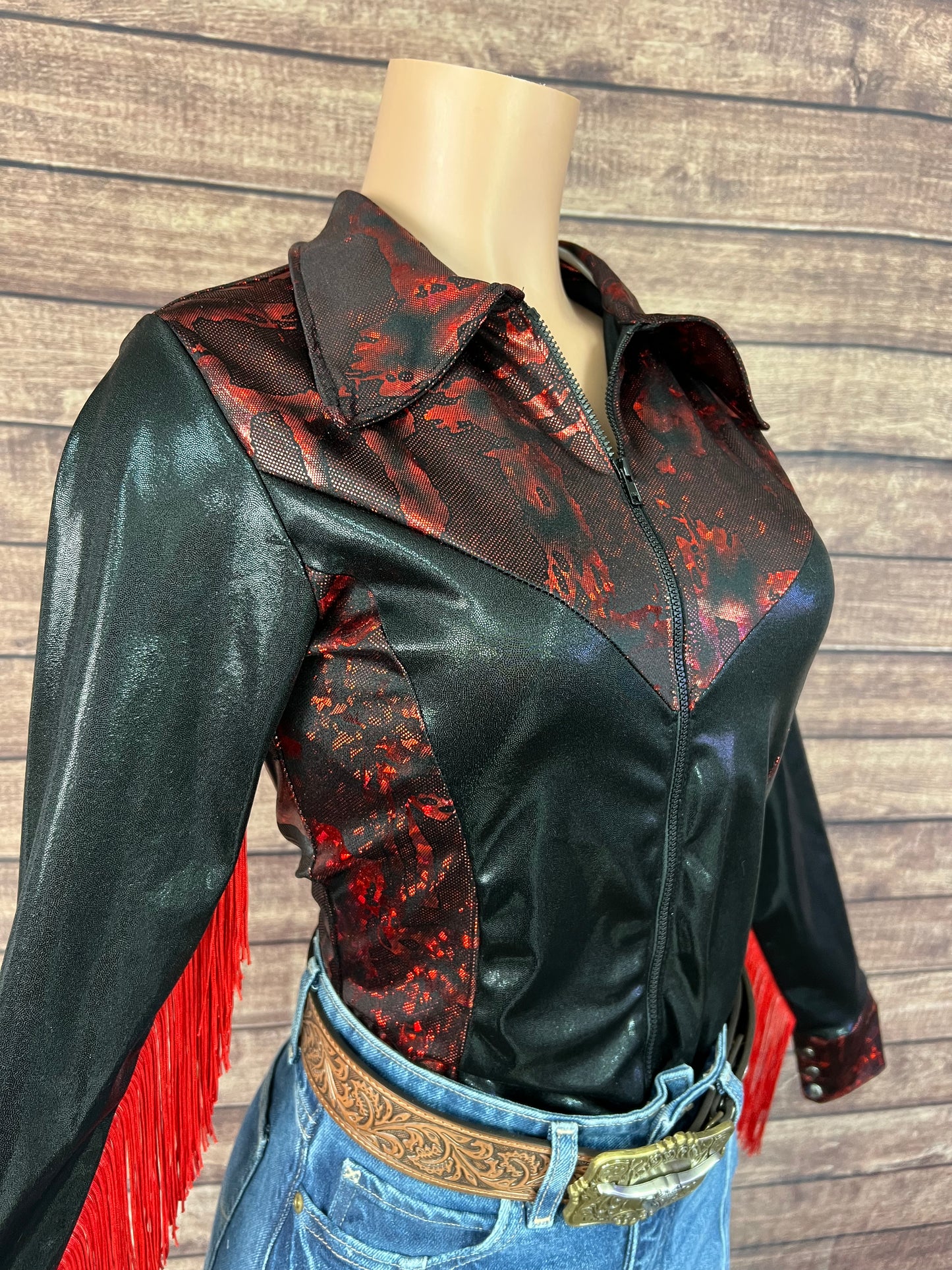 Red and Black Rodeo Shirt