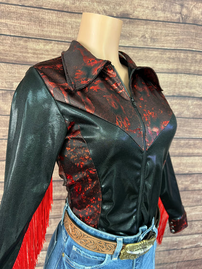 Red and Black Rodeo Shirt