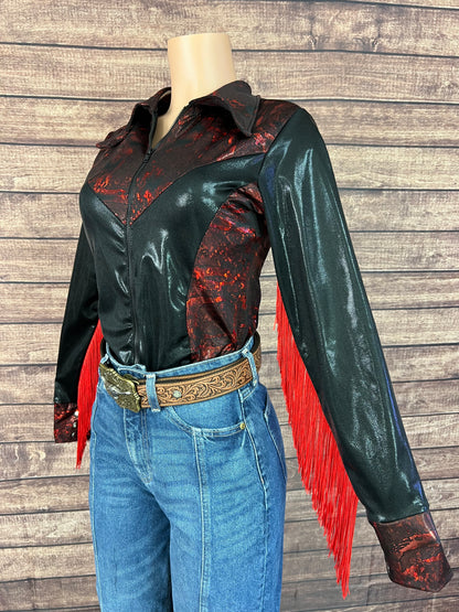 Red and Black Rodeo Shirt