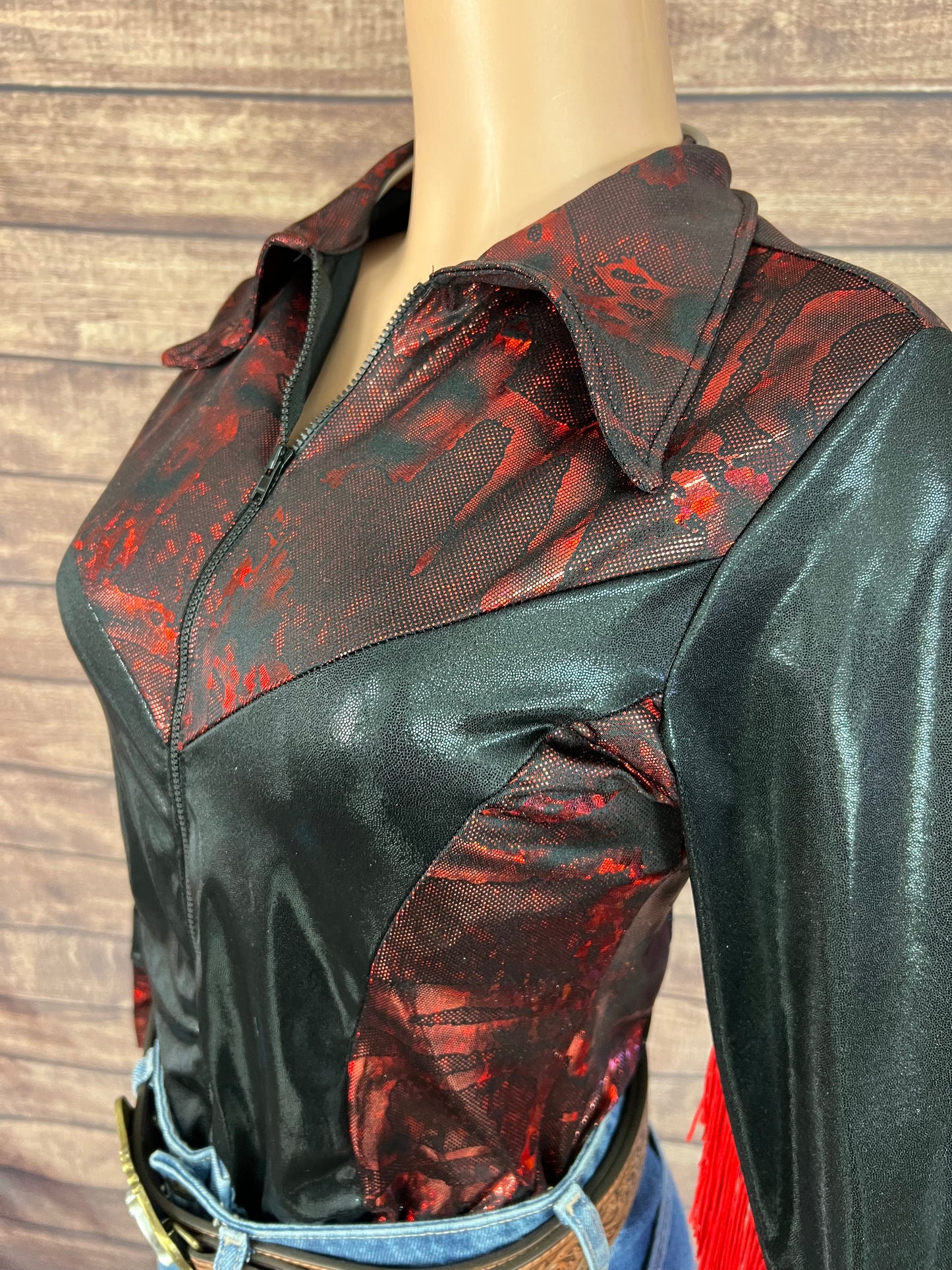 Red and Black Rodeo Shirt