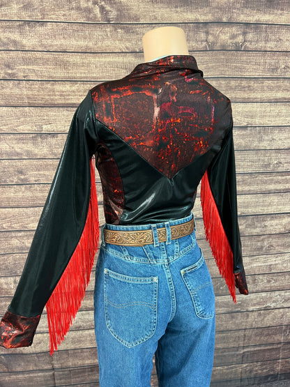Red and Black Rodeo Shirt