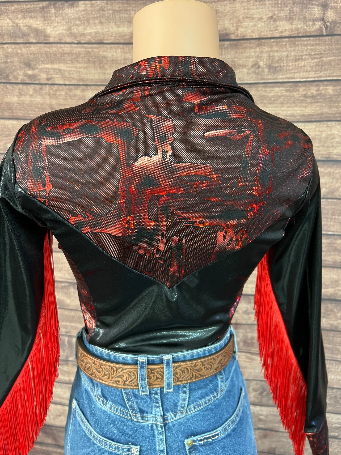 Red and Black Rodeo Shirt