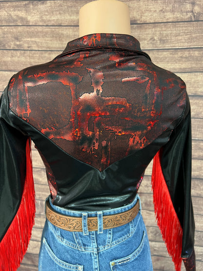 Red and Black Rodeo Shirt