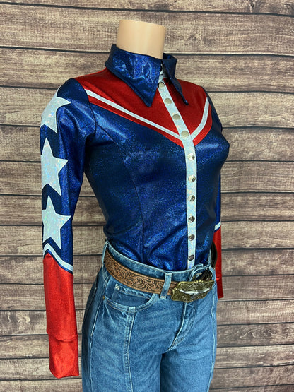Galveston Snap Front Rodeo Shirt with Star Applique