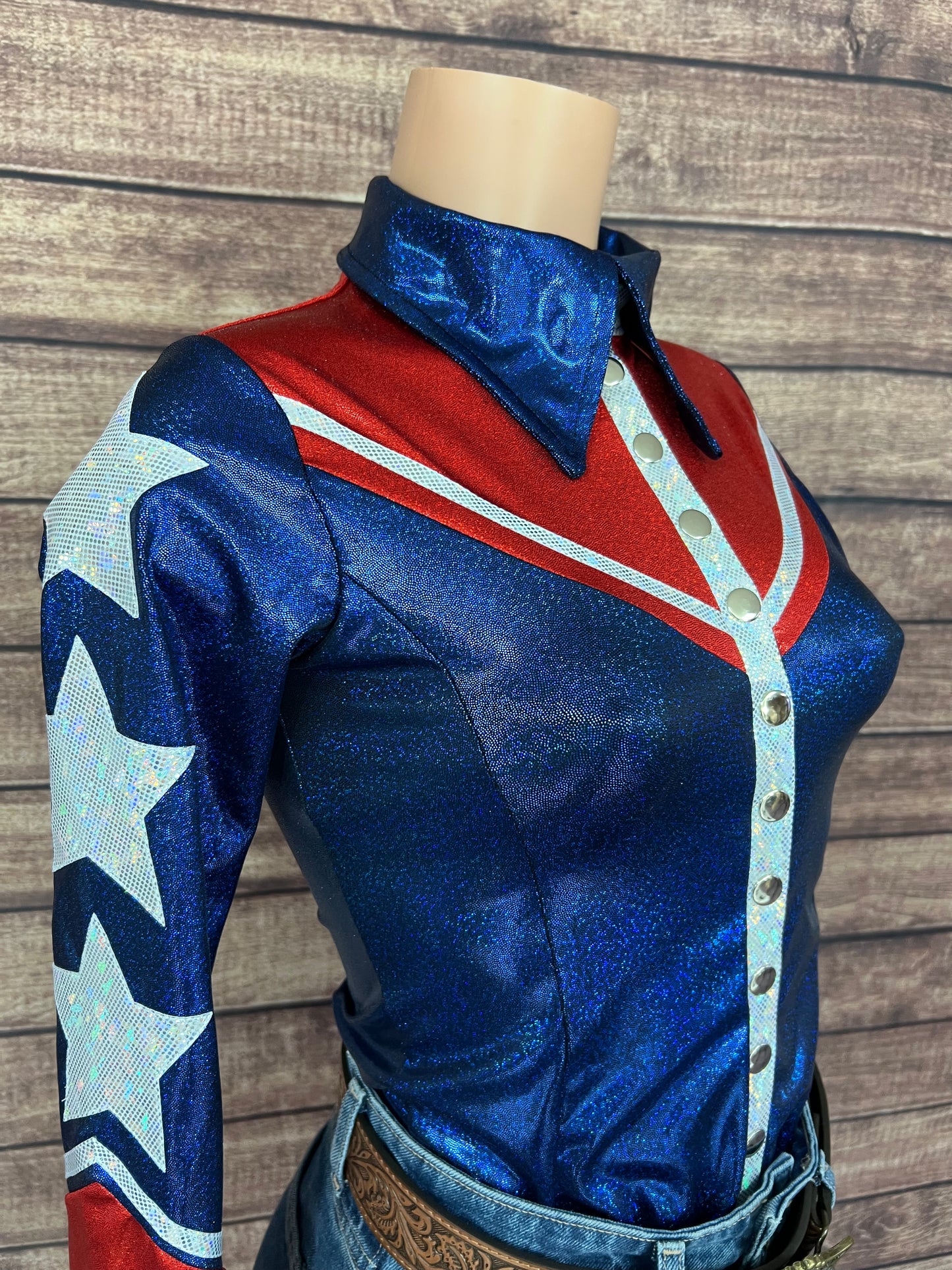 Galveston Snap Front Rodeo Shirt with Star Applique