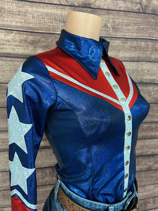 Galveston Snap Front Rodeo Shirt with Star Applique