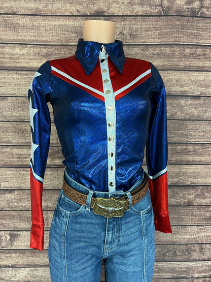 Galveston Snap Front Rodeo Shirt with Star Applique