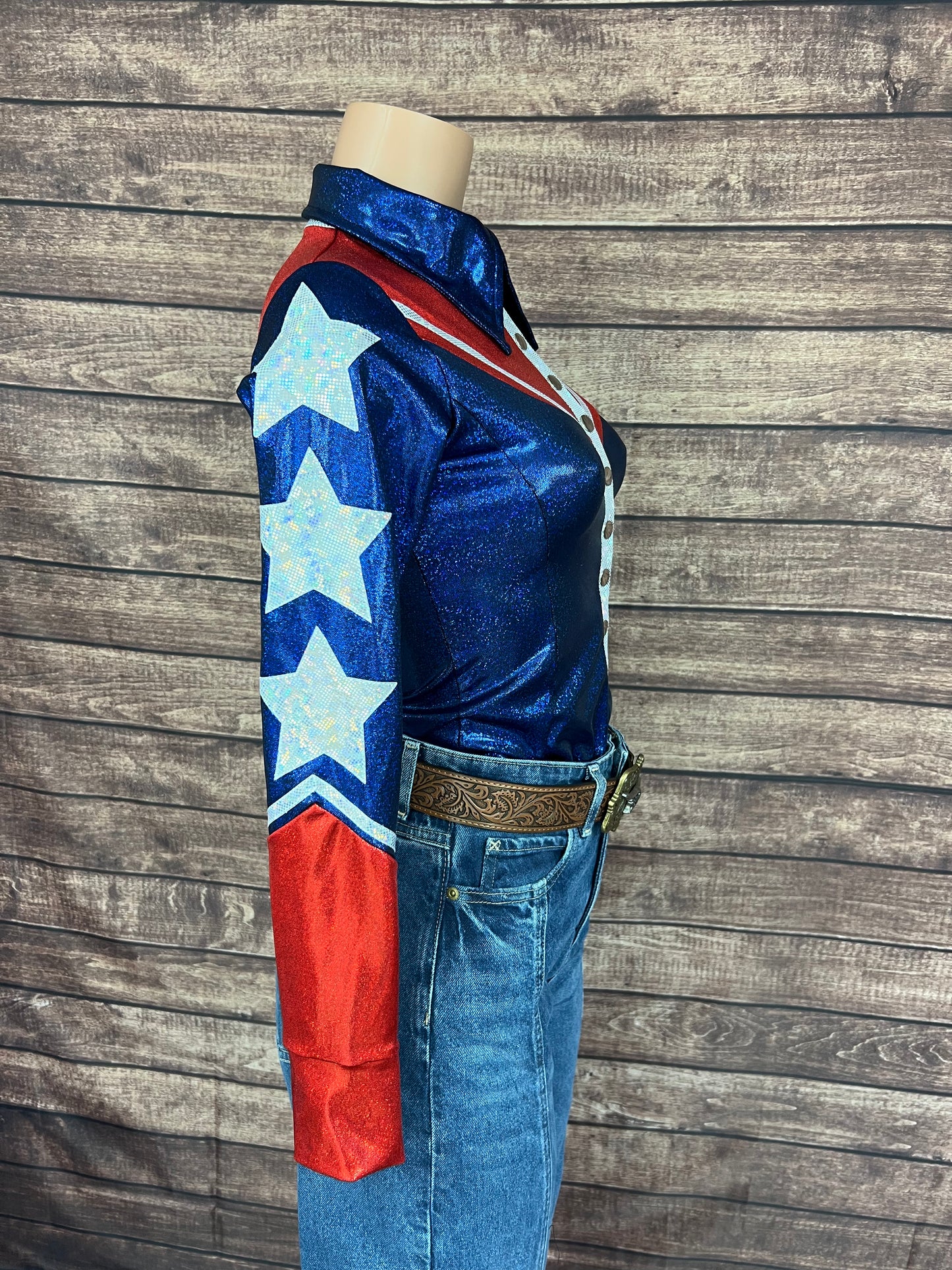 Galveston Snap Front Rodeo Shirt with Star Applique