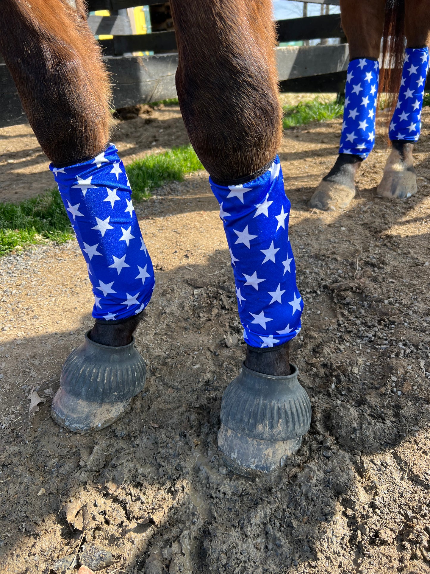 Blue and White Stars Velcro Sportboot Covers (Covers Only, sets of TWO)