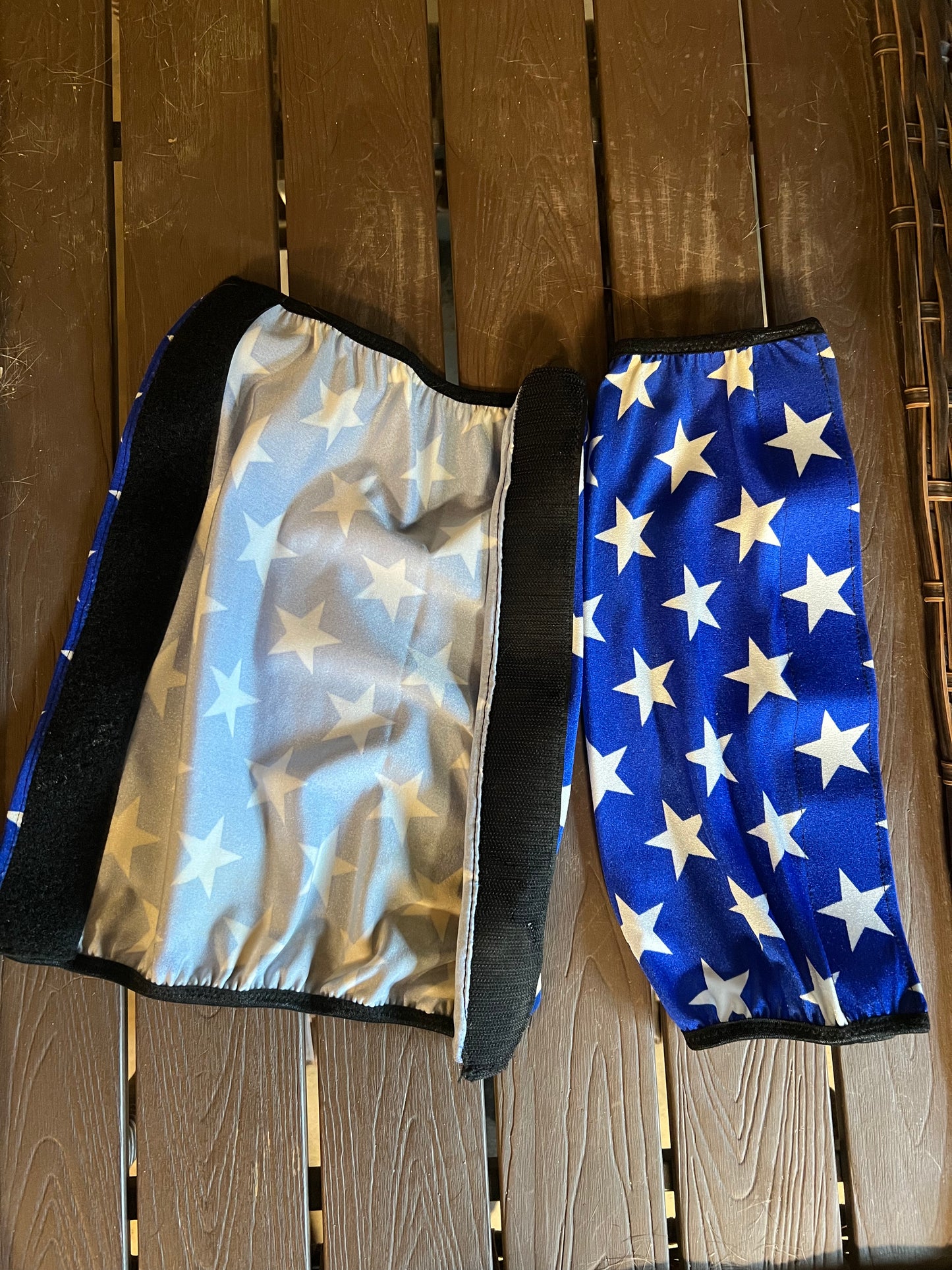 Blue and White Stars Velcro Sportboot Covers (Covers Only, sets of TWO)