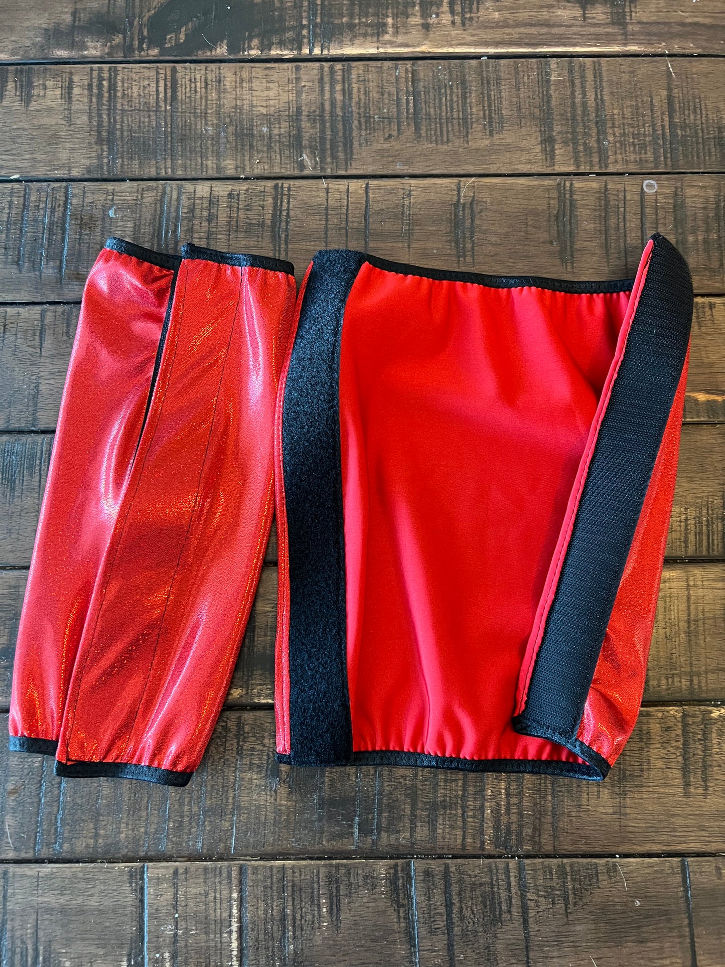 Red Sparkly Jewel Velcro Sportboot Covers (Covers Only, sets of TWO)