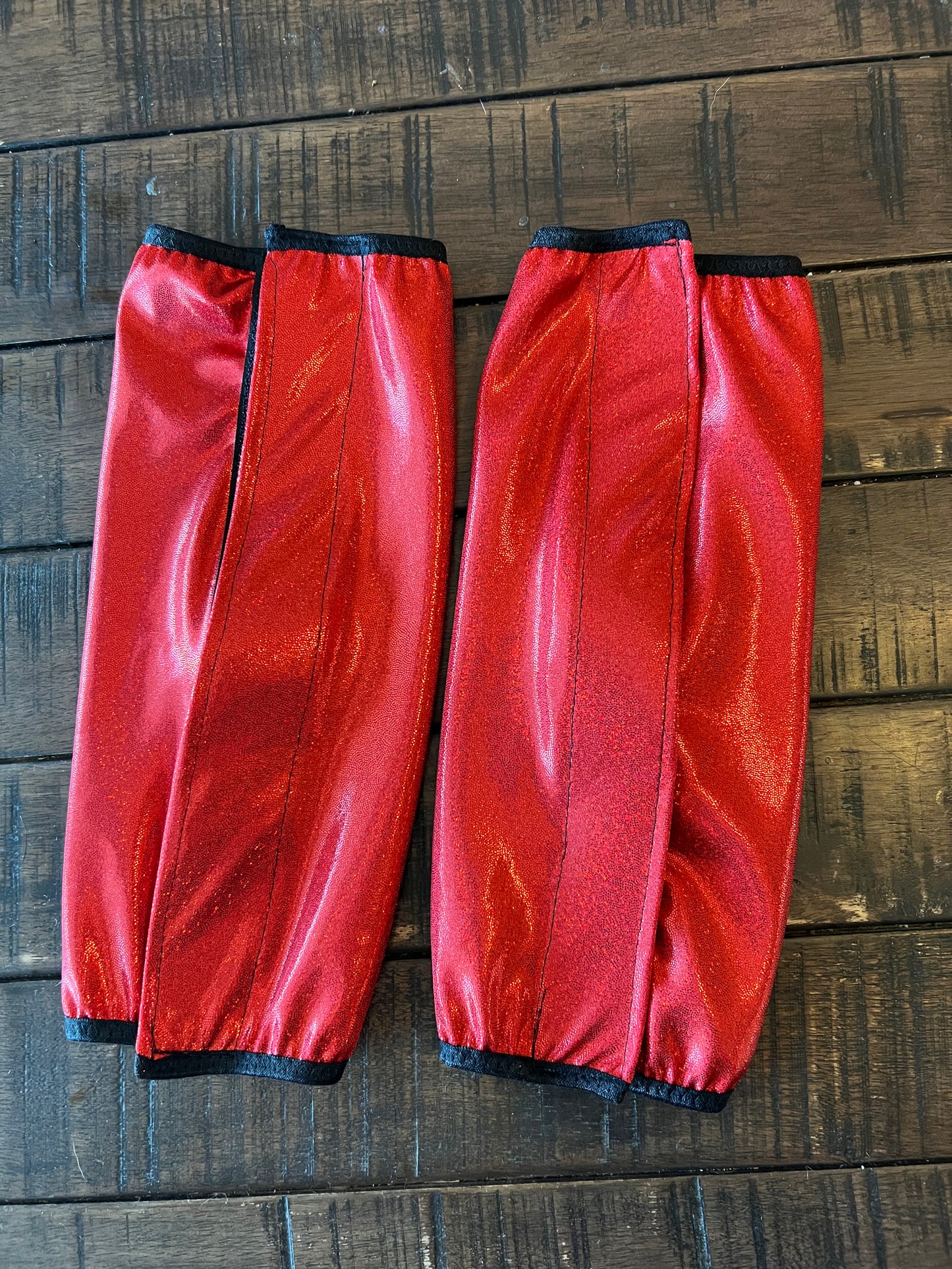 Red Sparkly Jewel Velcro Sportboot Covers (Covers Only, sets of TWO)