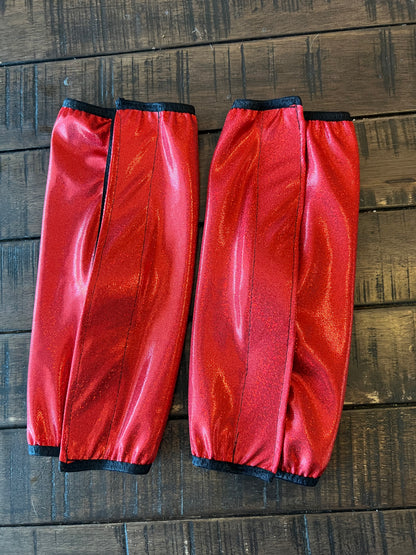 Red Sparkly Jewel Velcro Sportboot Covers (Covers Only, sets of TWO)
