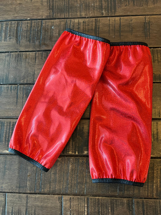 Red Sparkly Jewel Velcro Sportboot Covers (Covers Only, sets of TWO)