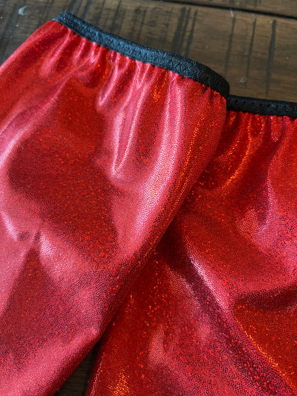 Red Sparkly Jewel Velcro Sportboot Covers (Covers Only, sets of TWO)