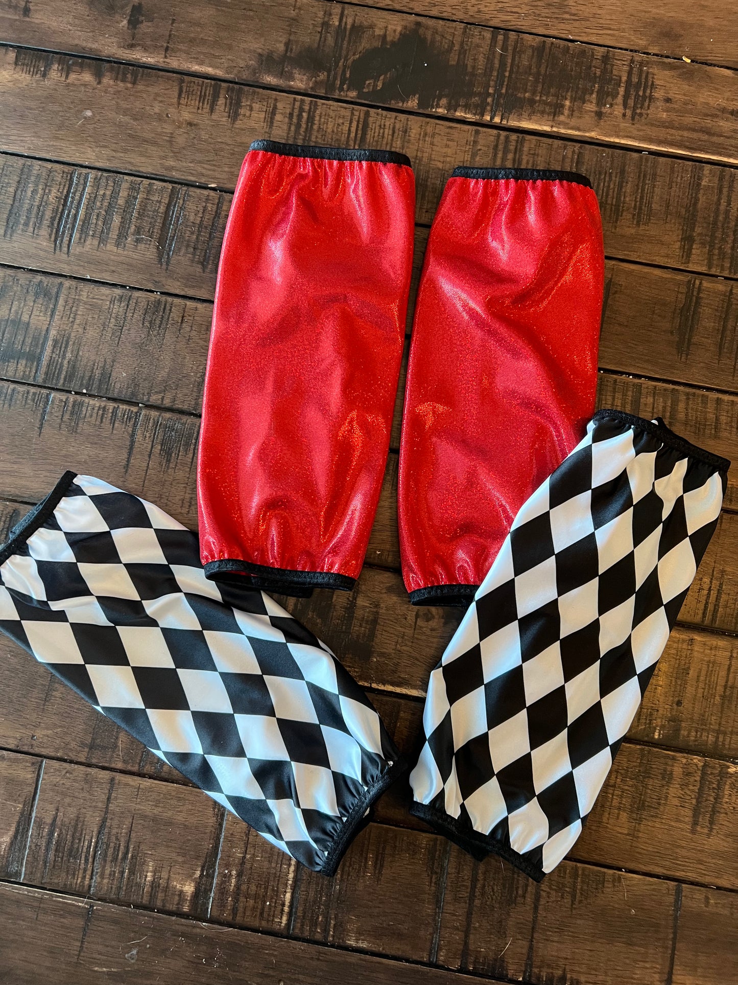 Red Sparkly Jewel Velcro Sportboot Covers (Covers Only, sets of TWO)