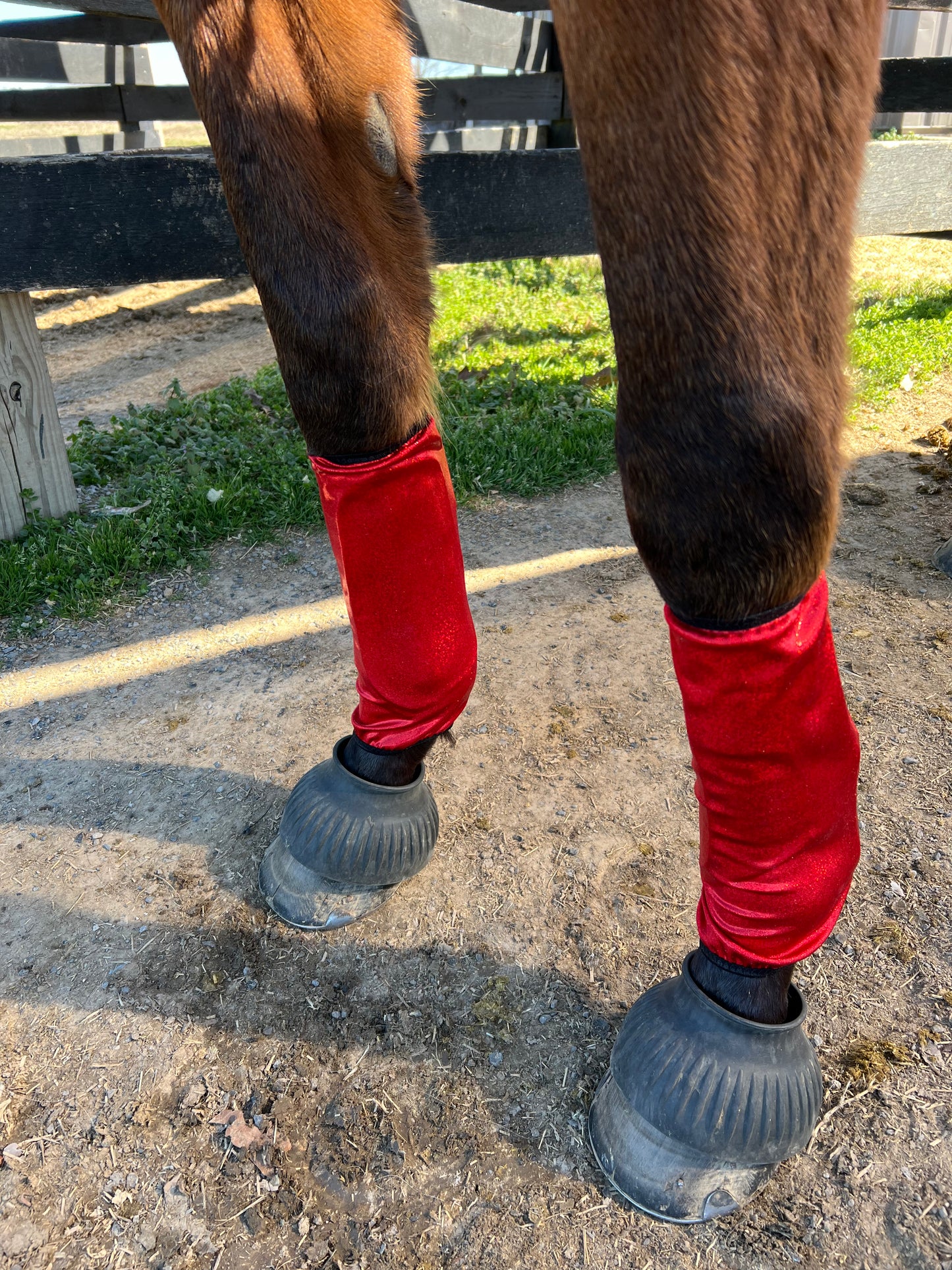 Red Sparkly Jewel Velcro Sportboot Covers (Covers Only, sets of TWO)