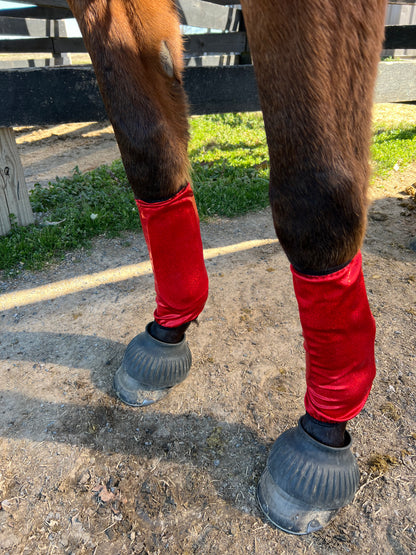 Red Sparkly Jewel Velcro Sportboot Covers (Covers Only, sets of TWO)