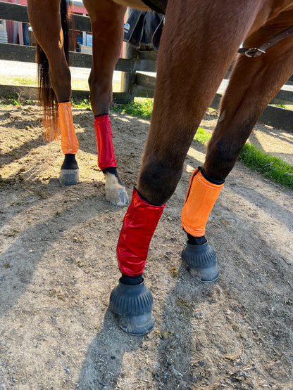 Red Sparkly Jewel Velcro Sportboot Covers (Covers Only, sets of TWO)
