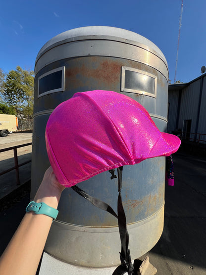 Pink Sparkly Helmet Cover Fly Bonnet Riverside Rodeo Shirts 