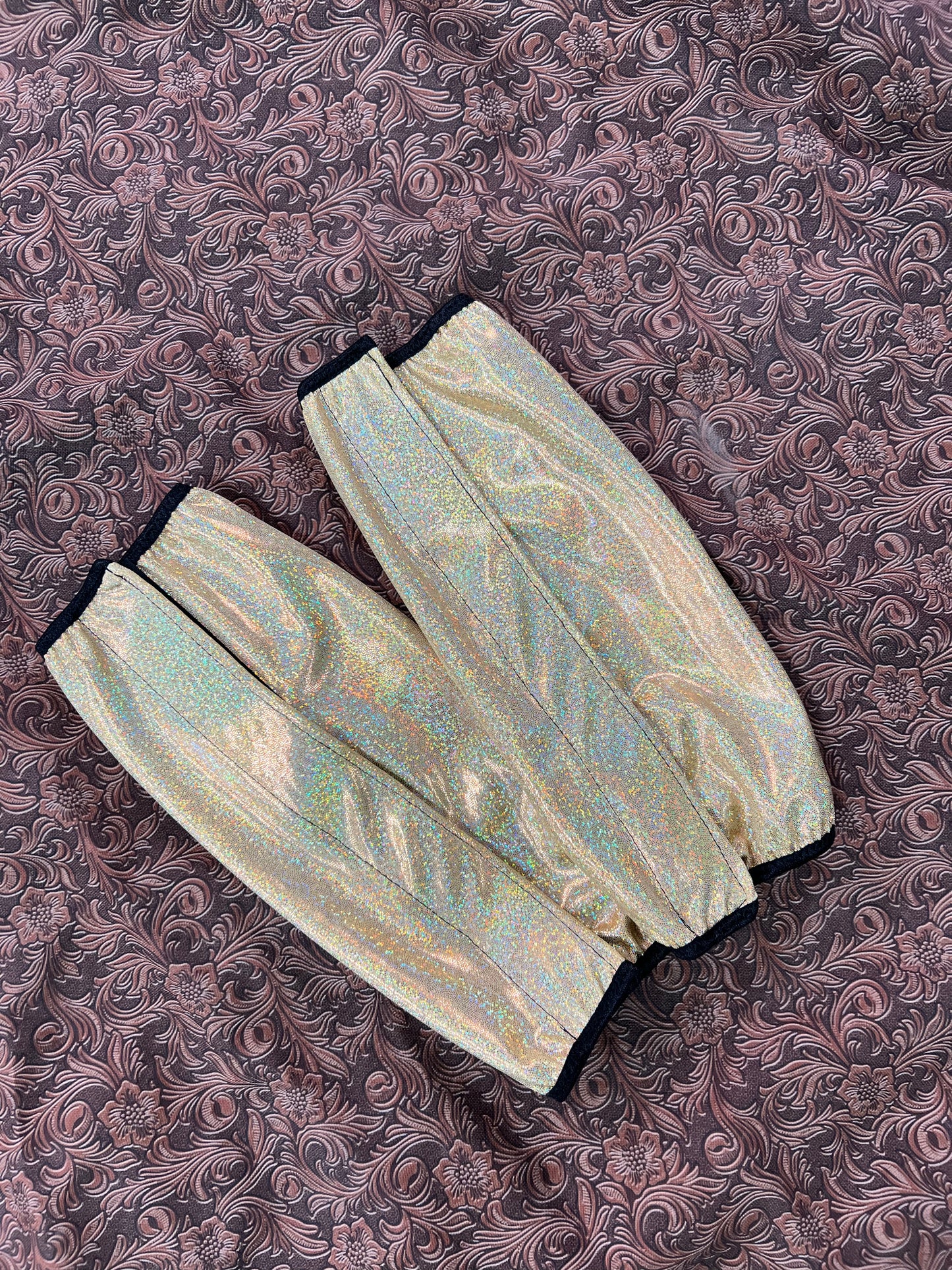 Gold Sparkly Jewel Velcro Sportboot Covers (Covers Only, sets of TWO in GOLD)