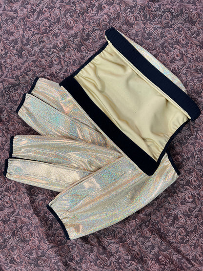 Gold Sparkly Jewel Velcro Sportboot Covers (Covers Only, sets of TWO in GOLD)