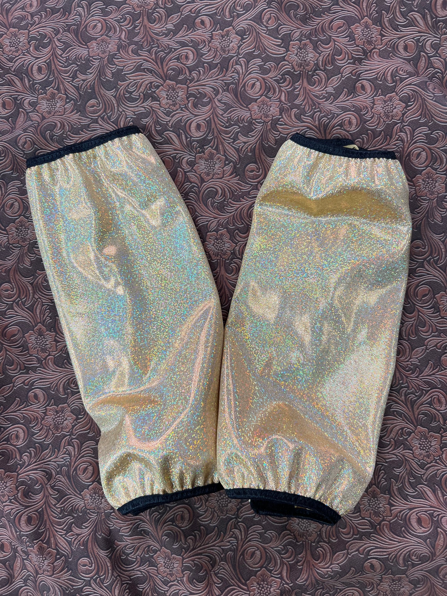 Gold Sparkly Jewel Velcro Sportboot Covers (Covers Only, sets of TWO in GOLD)
