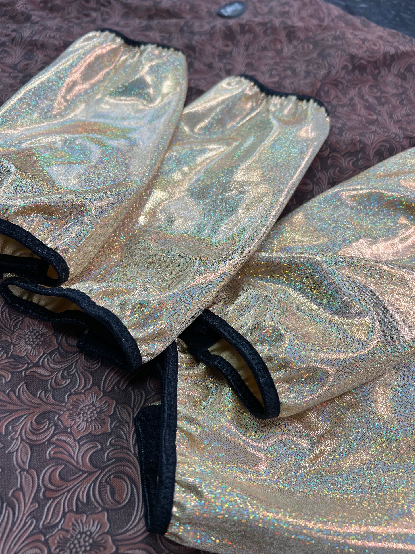 Gold Sparkly Jewel Velcro Sportboot Covers (Covers Only, sets of TWO in GOLD)