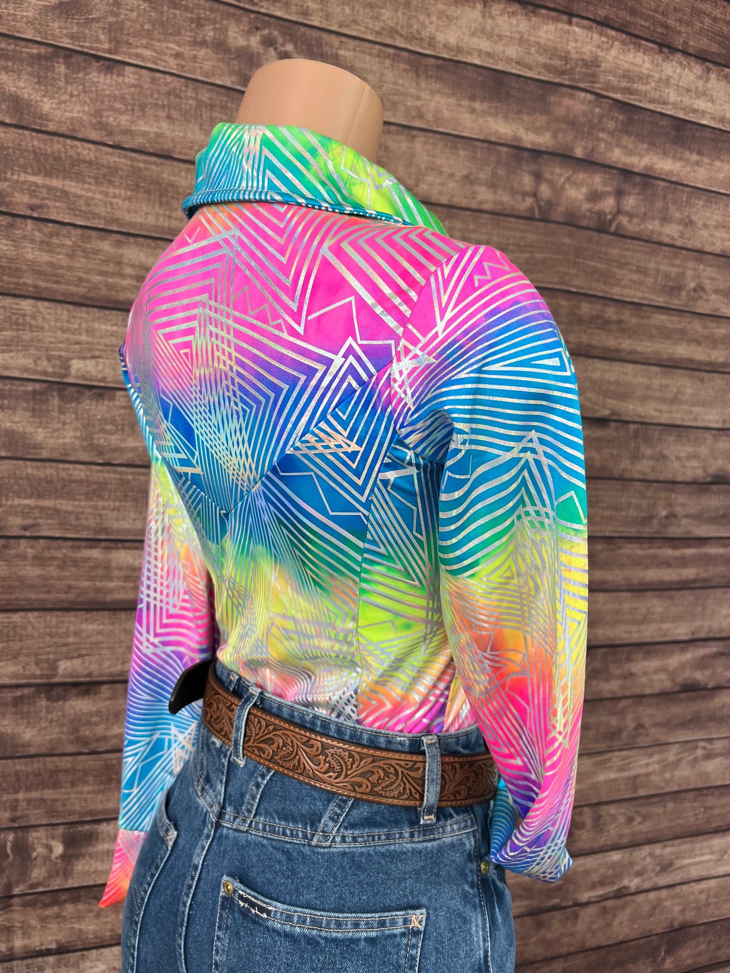 Spectrum Holographic Snap Front Rodeo Shirt