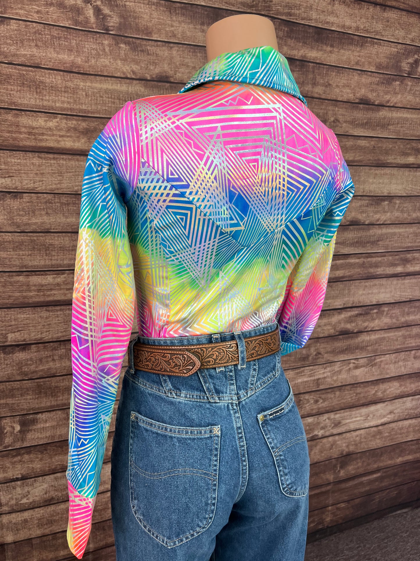 Spectrum Holographic Snap Front Rodeo Shirt